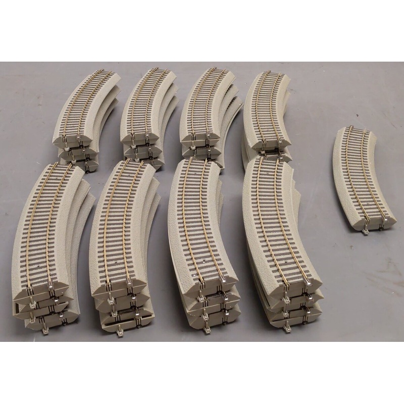 American Flyer 6-49853 S Scale Fastrack 40 Diameter Curve Track Sections [50] EX