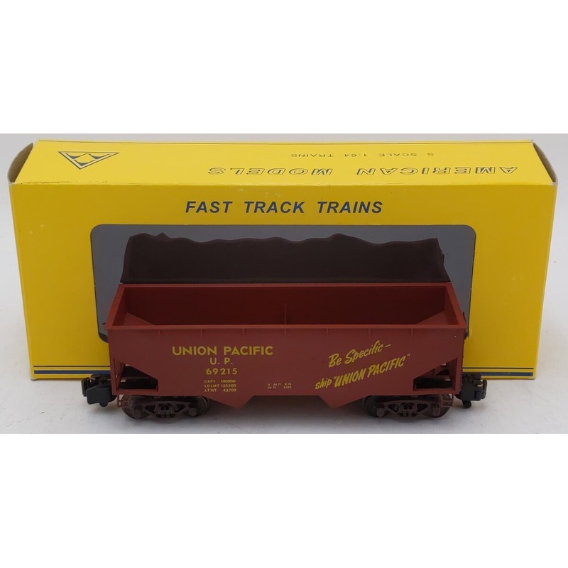 American Models 69215 S Gauge Union Pacific 2-Bay Offset Hopper EX/Box