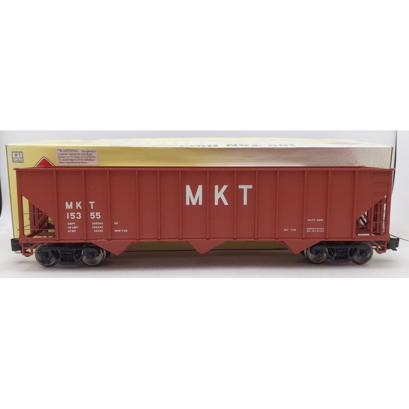 Aristo-Craft 41497 Missouri, Kansas & Texas 100 Ton Hopper Car – Metal Wheels EX/Box