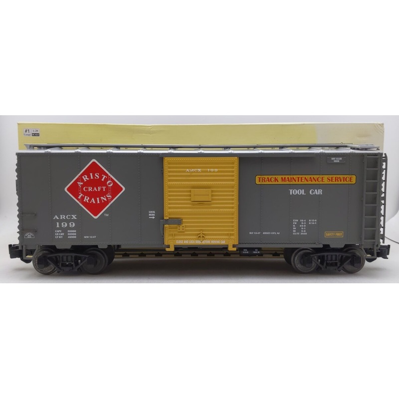 Aristo-Craft 46099 Aristo-Craft Track Maintenance Boxcar w/Metal Wheels VG/Box