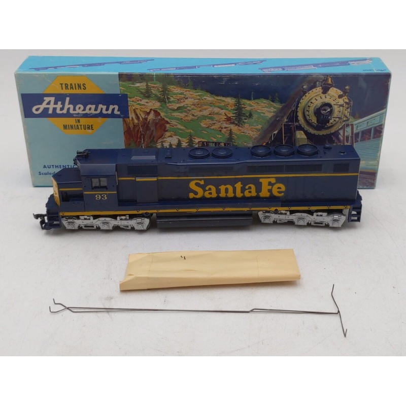 Athearn 4105 HO Scale Atchison Topeka Santa Fe Diesel Locomotive #93 EX/Box