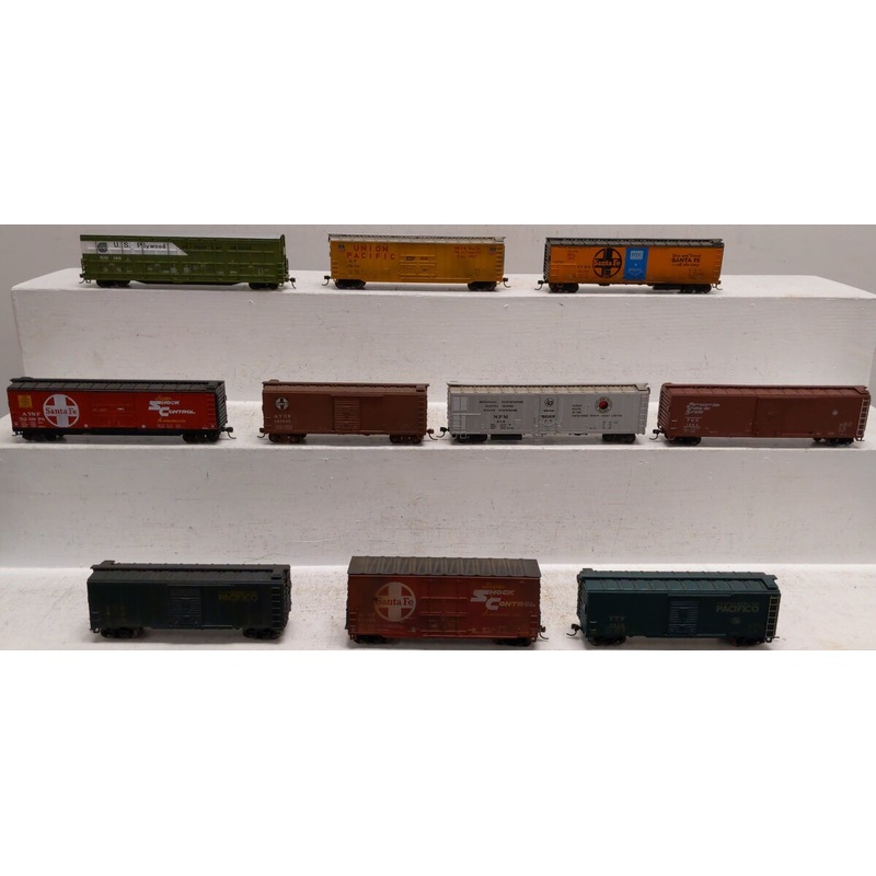 Athearn & Other Assorted HO Scale Boxcars [10] VG