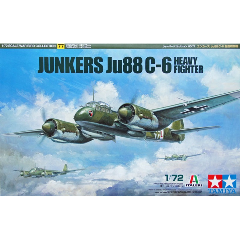 Tamiya 60777 JUNKERS Ju88 C-6 Heavy Fighter 1/72 Kit