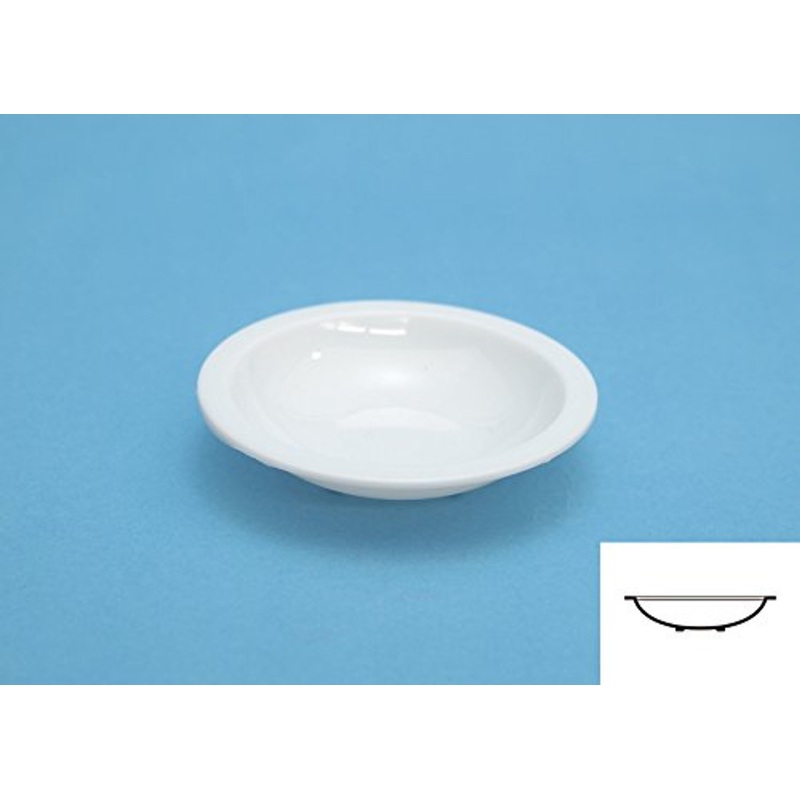 Wave Materials OM183 White Paint Palette (Round Bottom Shallow Palette)