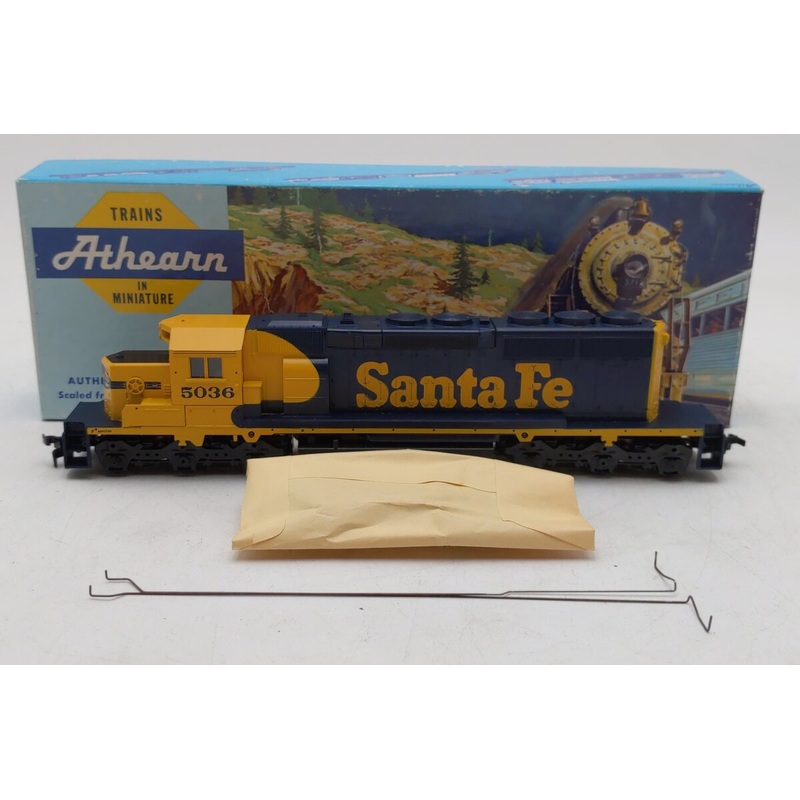 Athearn 4451 HO Santa Fe SD40-2 Dummy Diesel Locomotive #5036 EX/Box
