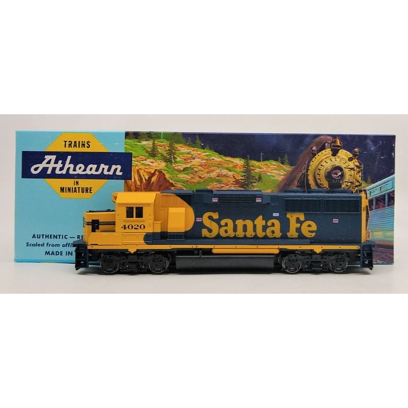 Athearn 4758 HO Scale Santa Fe GP60 Powered Diesel Locomotive #4020 EX/Box