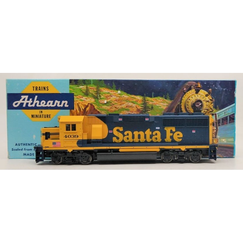 Athearn 4759 HO Scale Santa Fe GP60 Powered  Diesel Locomotive #4039 EX/Box