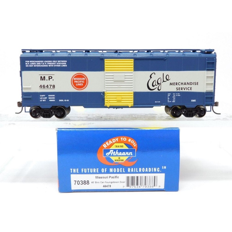 Athearn 70388 HO Scale Missouri Pacific 40′ Box Car #46478 LN/Box