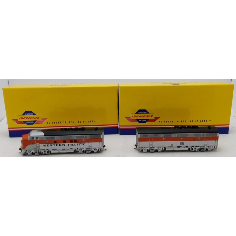 Athearn G22137 HO Western Pacific F-3 A/B Passenger Diesel Loco Set w/DCC/SND EX/Box
