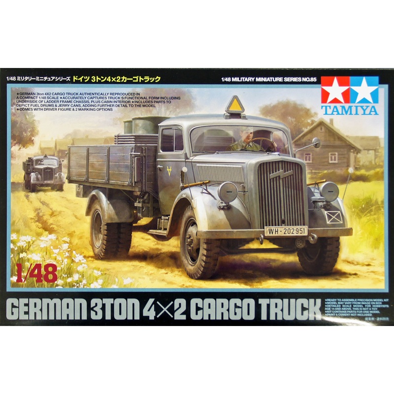 Tamiya 32585 German 3ton 4×2 Cargo Truck 1/48 Scale Kit