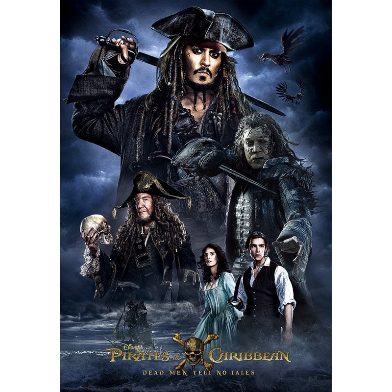 Tenyo Japan Jigsaw Puzzle D-1000-483 Pirates of the Caribbean Dead Men Tell No Tales (1000 Pieces)