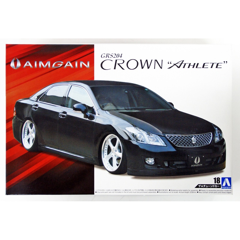 Aoshima 53102 Aimgain GRS204 Crown Athlete ’08 (TOYOTA) 1/24 Scale Kit
