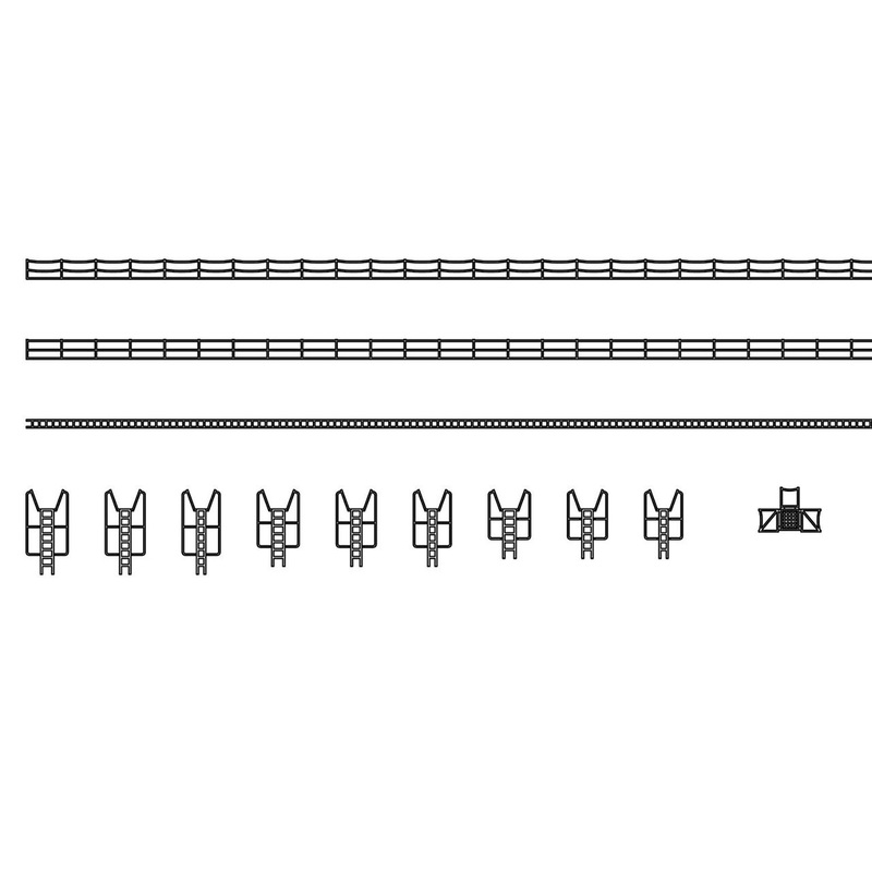Hasegawa QG72 721722 IJN Vessels General-purpose Photo-etched Parts A (Handrail / Ladder) 1/700 scale kit