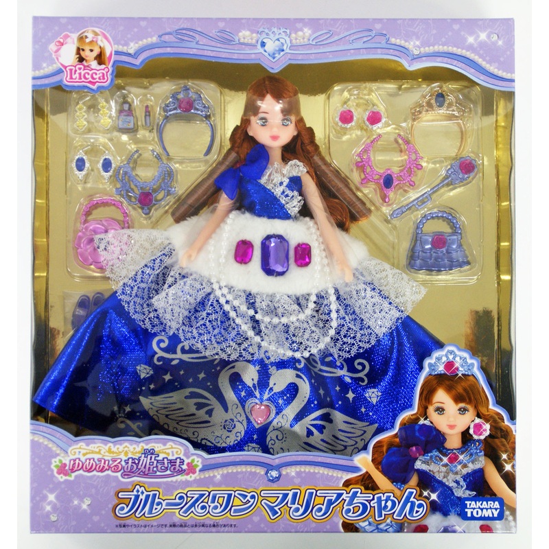 Takara Tomy Licca Doll Dreaming Princess Blue Swan Maria (888161)