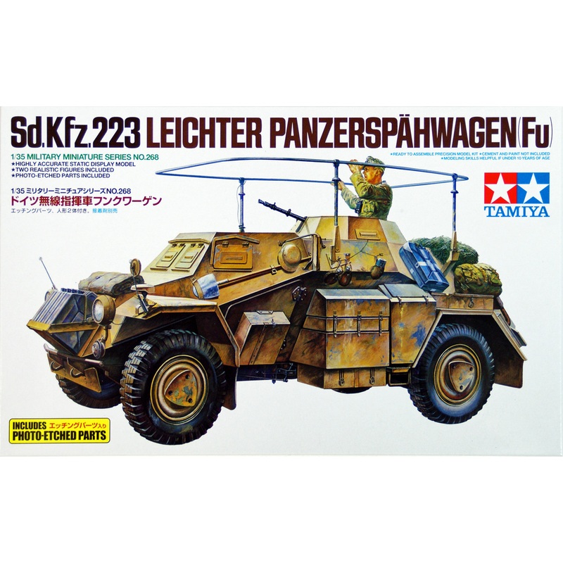 Tamiya 35268 German Sd.Kfz.223 Leichter Panzerspahwagen (Fu) 1/35 scale kit
