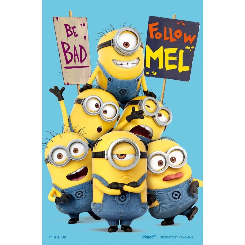 Yanoman Clear Stand Jigsaw Puzzle 2500-36 Despicable Me Minions Follow Mel (132 Pieces)