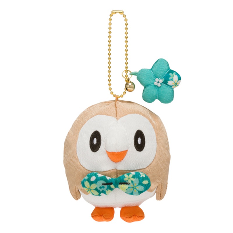 Pokemon Center Original Chirimen Rowlet (Mokuroh) Mascot
