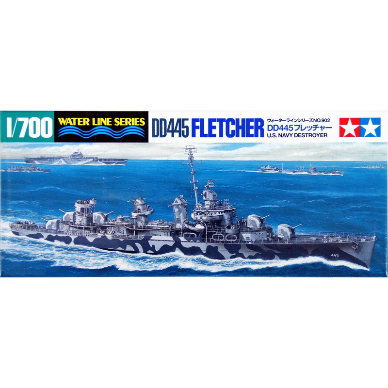 Tamiya 31902 US Navy Destroyer DD445 Fletcher 1/700 scale kit