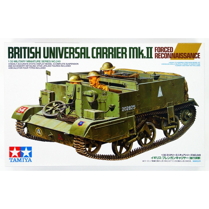 Tamiya 35249 British Universal Carrier Mk.II Forced Reconnaissance 1/35 kit