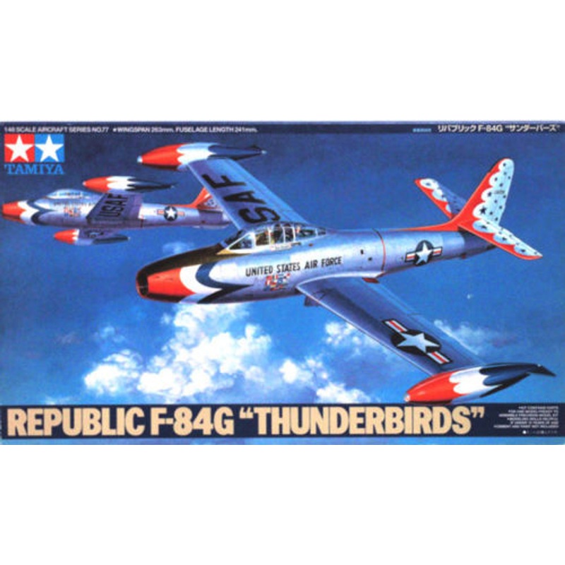Tamiya 61077 REPUBLIC F-84G THUNDERBIRDS 1/48 Scale Kit