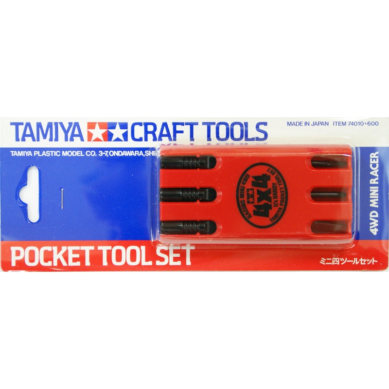 Tamiya 74010 Craft Tools – Mini 4WD Pocket Tool Set