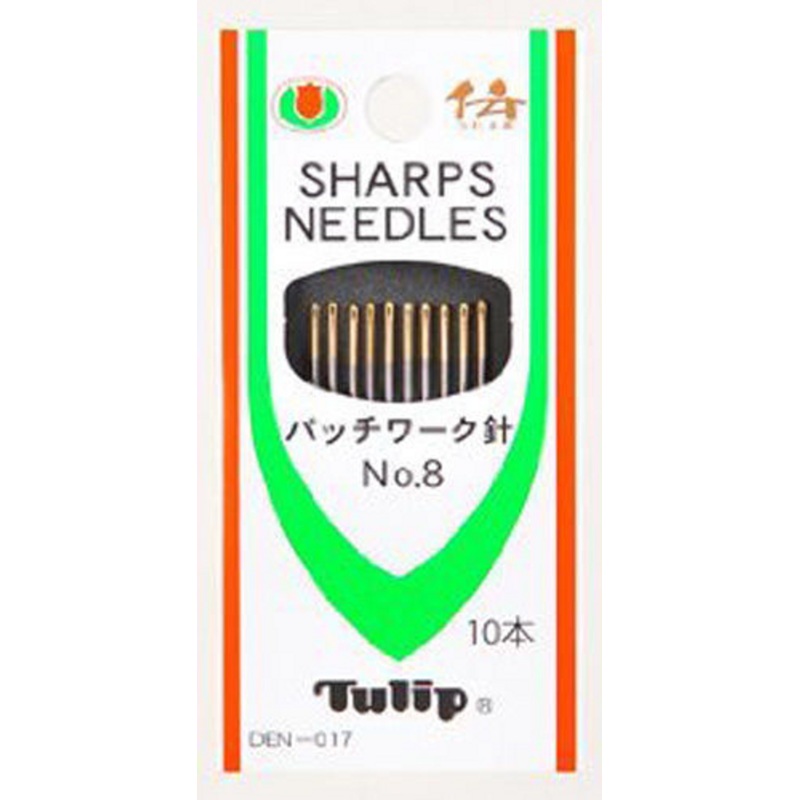Tulip DEN-017 Patchwork Needles Sharp No.8 (10 pcs / 0.61 x 36.5mm)