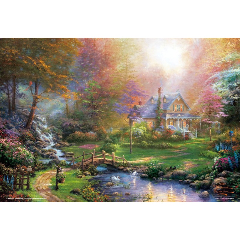 Beverly Jigsaw Puzzle 93-128 Thomas Kincade Mother’s Perfect Day (300 Pieces)