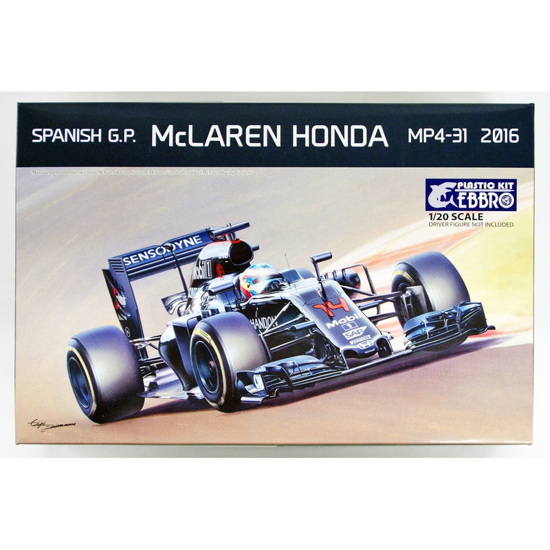 Ebbro 20018 McLAREN HONDA MP4-31 2016 Spanish G.P. 1/20 Scale plastic model Kit
