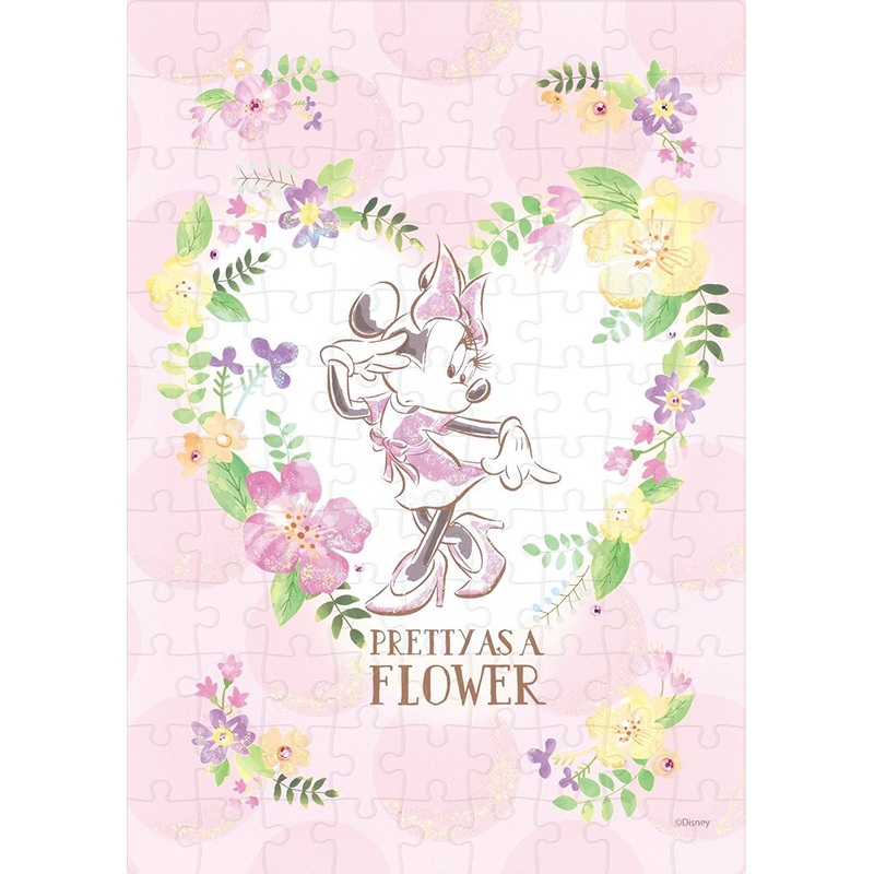 Epoch Jigsaw Puzzle Decoration 72-006 Disney Minnie Mouse Baby Pink (108 Pieces)