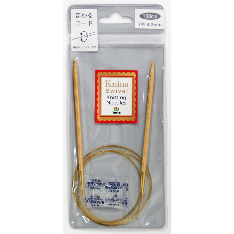 Tulip KKJA-10042 Knina Swivel Knitting Needles 100 cm No.7 (4.20 mm) Japan