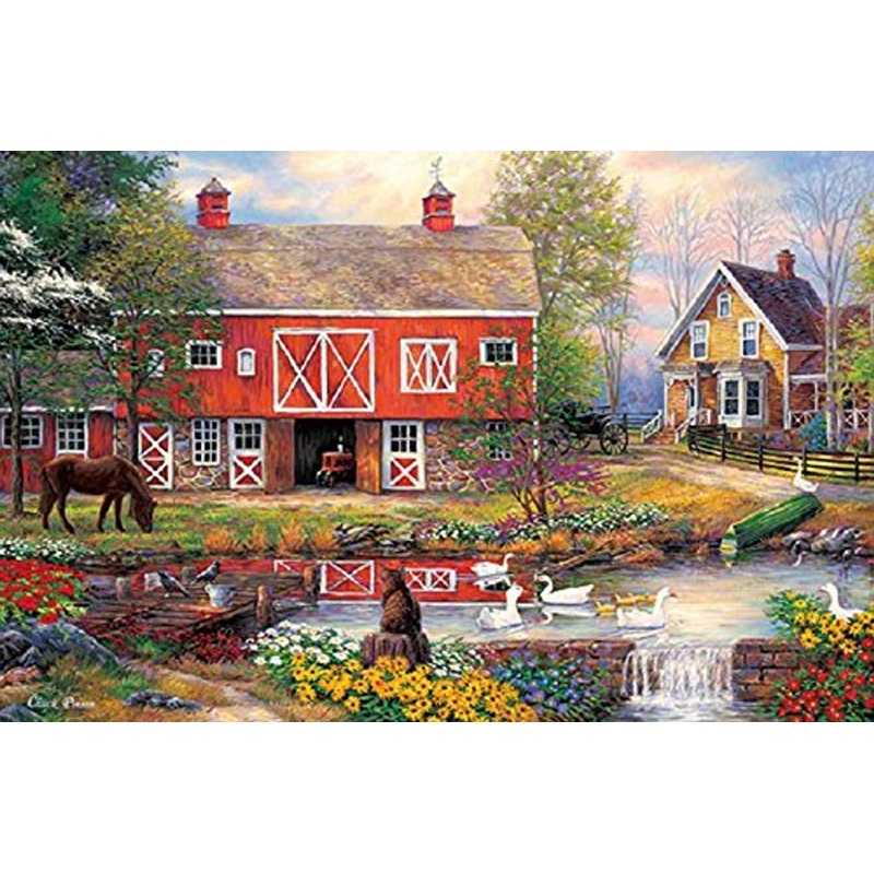 APPLEOne Jigsaw Puzzle 1000-797 Country Life (1000 Pieces)