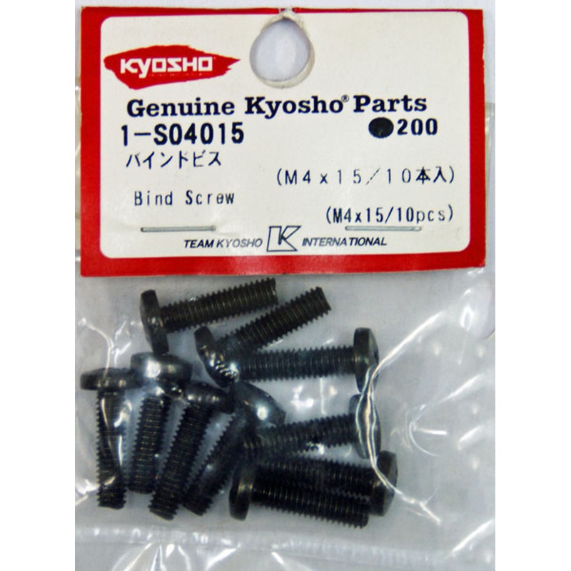 Kyosho 1-S04015 Bind Screw (M4 x 15 / 10 pcs)