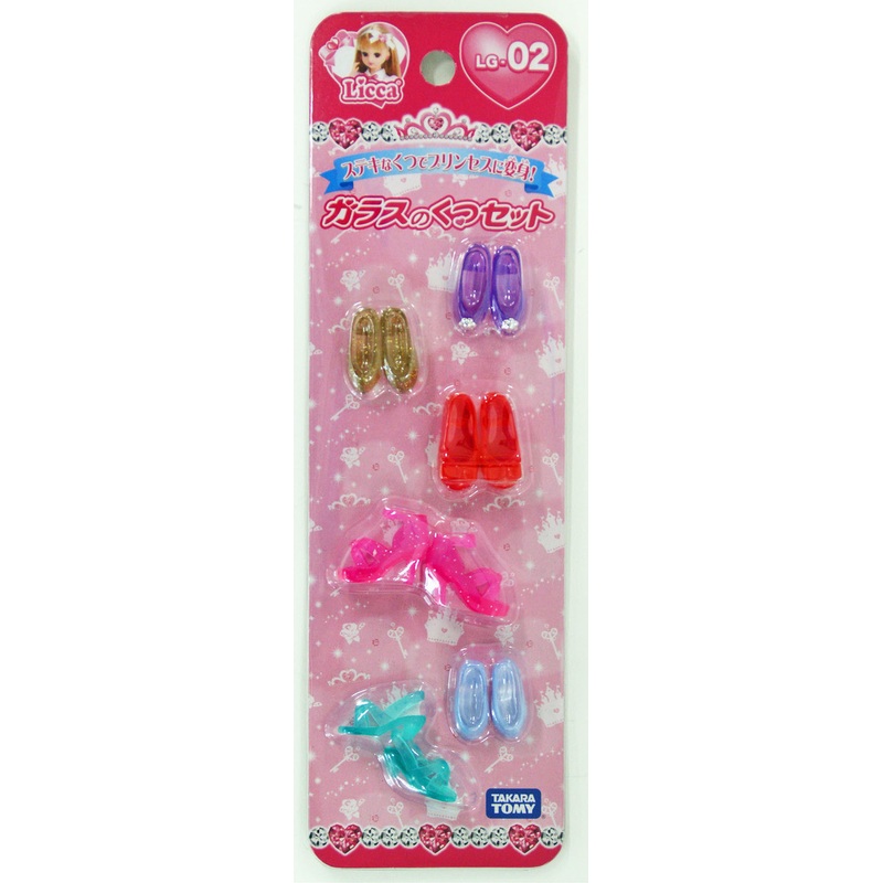 Takara Tomy Licca Doll Glass Slippers Set  doll not included  (486893)