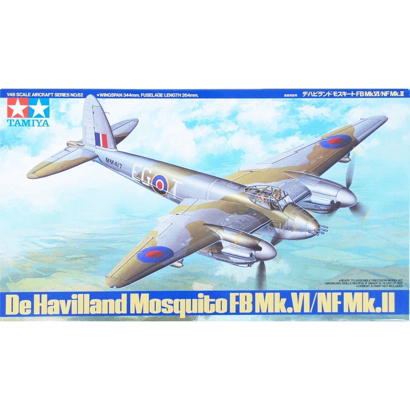 Tamiya 61062 De Havilland Mosquito FB-Mk.VI/ NF Mk.II 1/48 Scale Kit