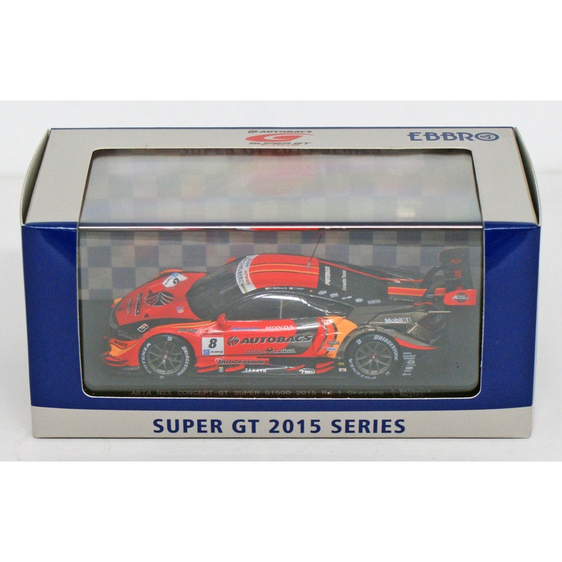Ebbro 45272 ARTA NSX CONCEPT-GT SUPER GT500 2015 Rd.1 Okayama No.8 1/43 Scale