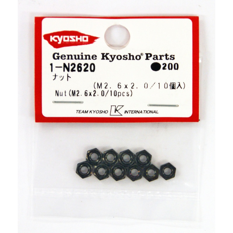 Kyosho 1-N2620 Nut(M2.6×2.0/10pcs)