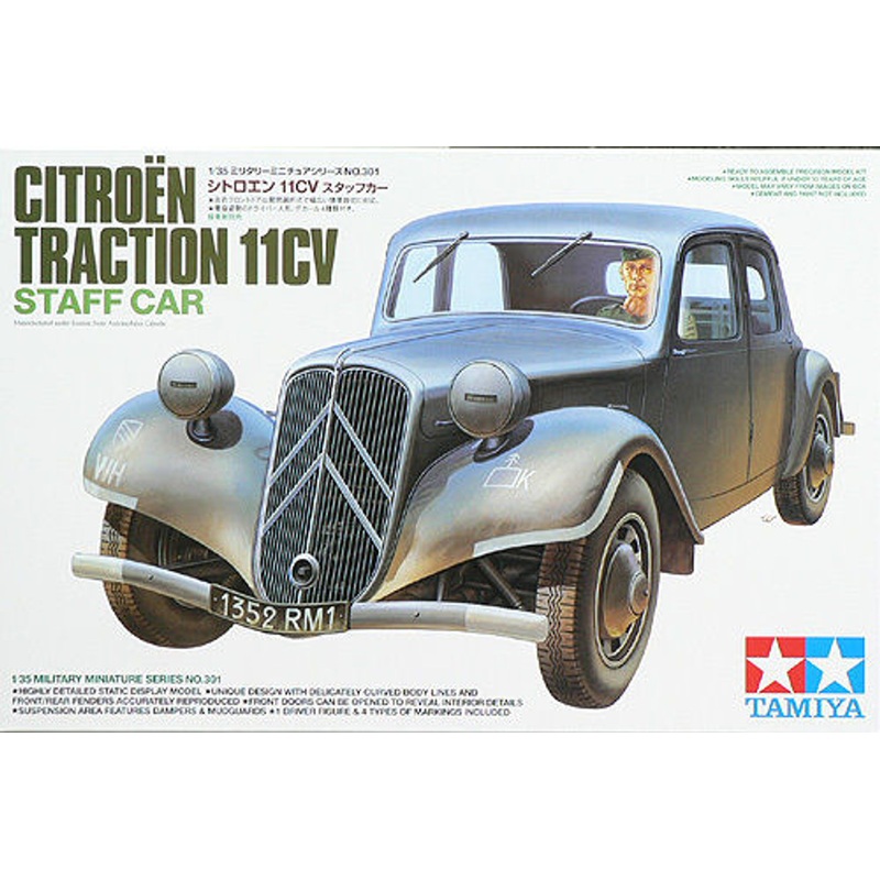 Tamiya 35301 Citroen Traction 11CV Staff Car 1/35 Scale Kit