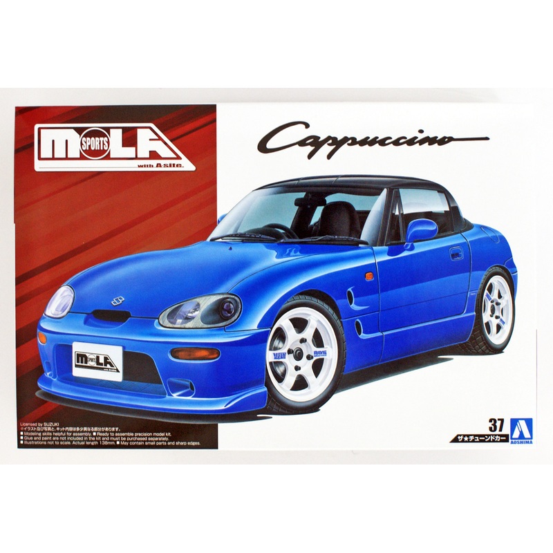 Aoshima 54345 MOLA Sports EA11R cappuccino ’91(SUZUKI) 1/24 Scale Kit
