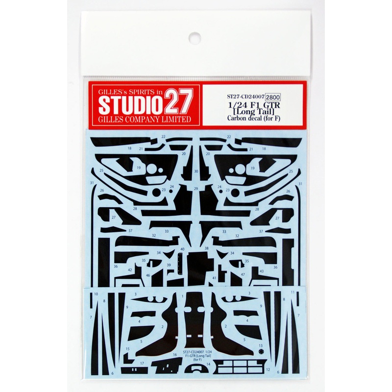 Studio27 ST27-CD24007 McLaren F1 GTR Carbon Decal Set for Fujimi 1/24