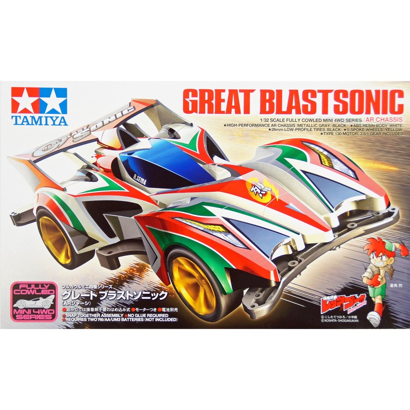 Tamiya 19446 Mini 4WD Great Blastsonic (AR Chassis) 1/32