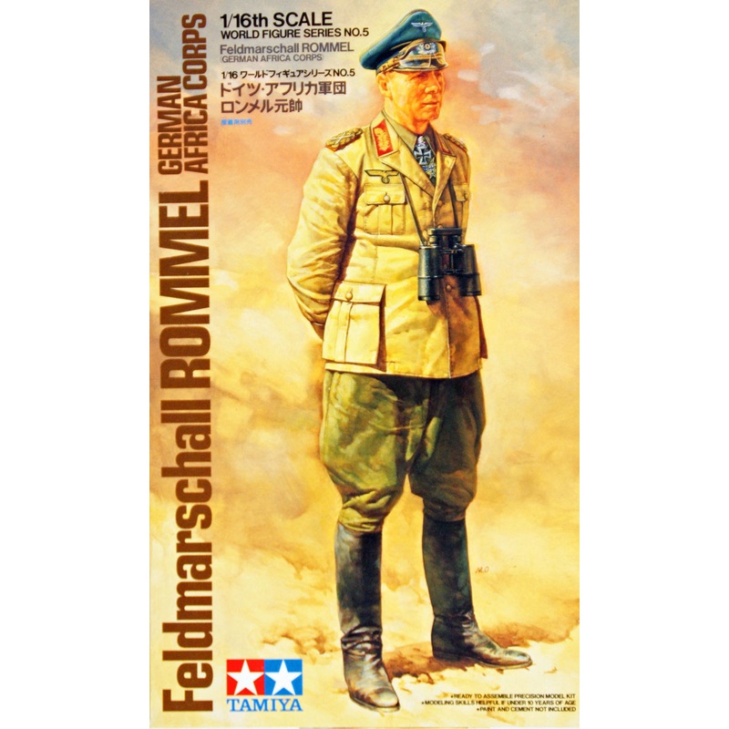 Tamiya 36305 WWII Feldmarschall ROMMEL German Africa Corps 1/16 Scale Figure