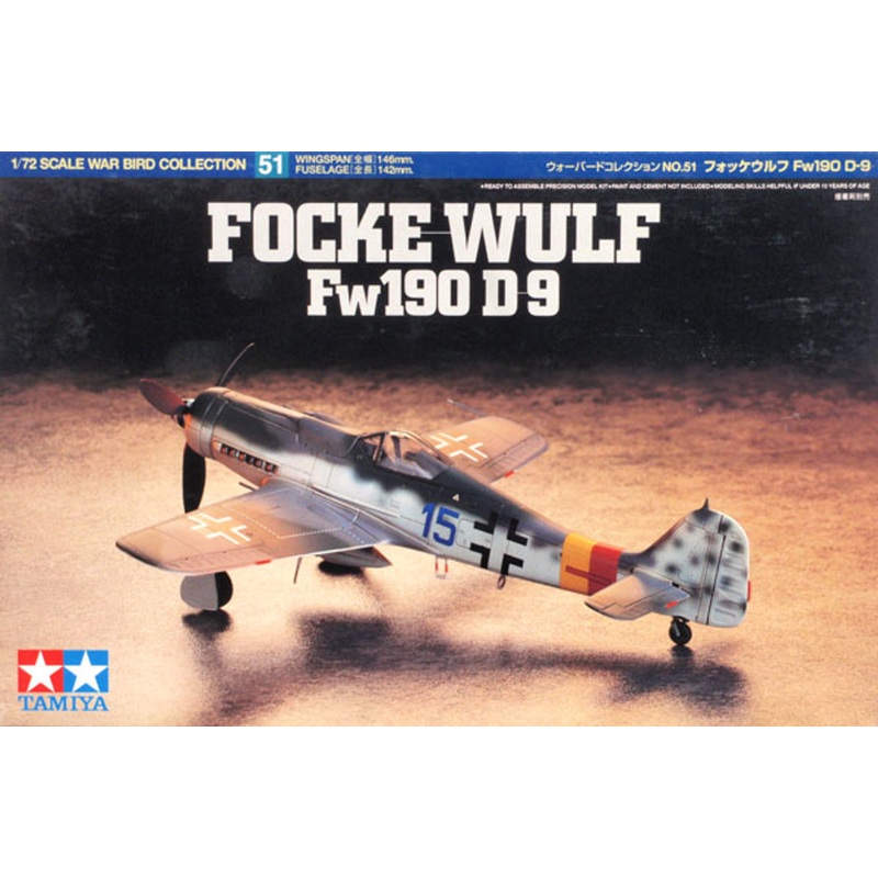 Tamiya 60751 Focke-Wulf Fw190 D-9 1/72 Scale Kit