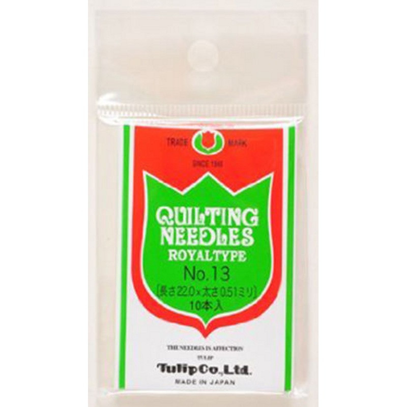 Tulip TQ-011 Quilting Needles Royal Type No.13 (10 pcs / 0.51 x 22.0mm)
