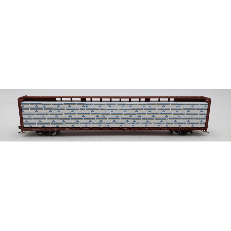 Walthers 932-4137 HO Scale CHTT 72′ Centerbeam Flat Car w/GP Lumber Load #273209 LN