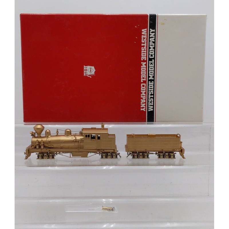 Westside Model Co. HO BRASS Hassinger Lumber Shay w/Tender – Unpainted EX/Box