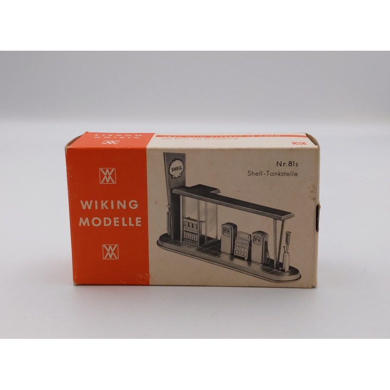 Wiking 81 HO Vintage Model Shell Gas Station