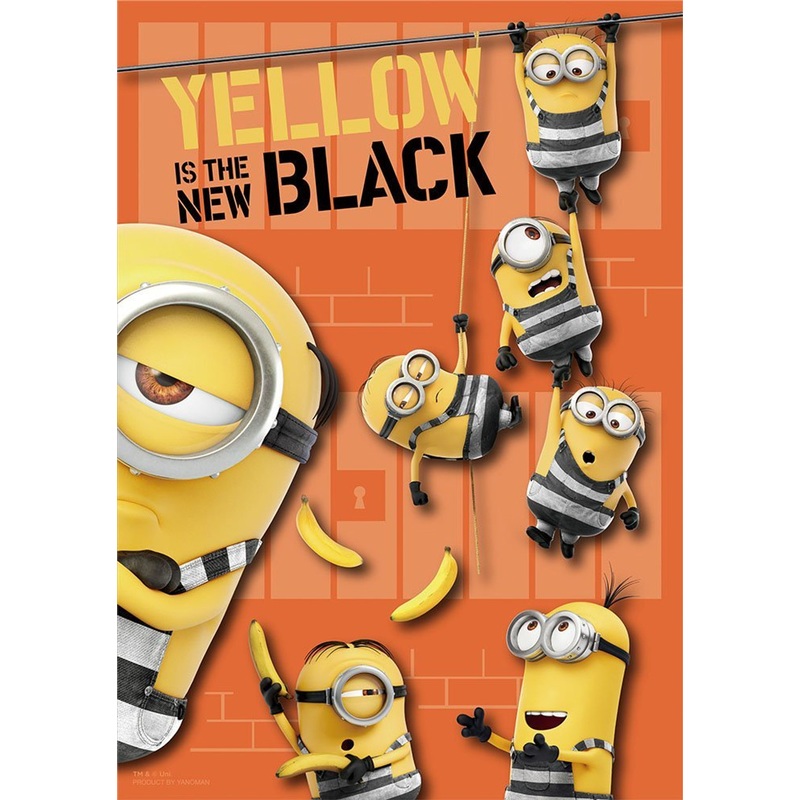 Yanoman Prism Art Jigsaw Puzzle 61-44 Despicable Me 3 Minions Yellow is the New Black (108 Pieces)