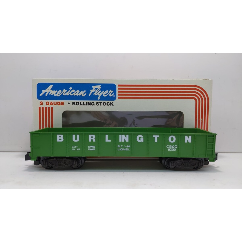 American Flyer 4-9300 S Gauge Burlington Northern Gondola #9300 LN/Box