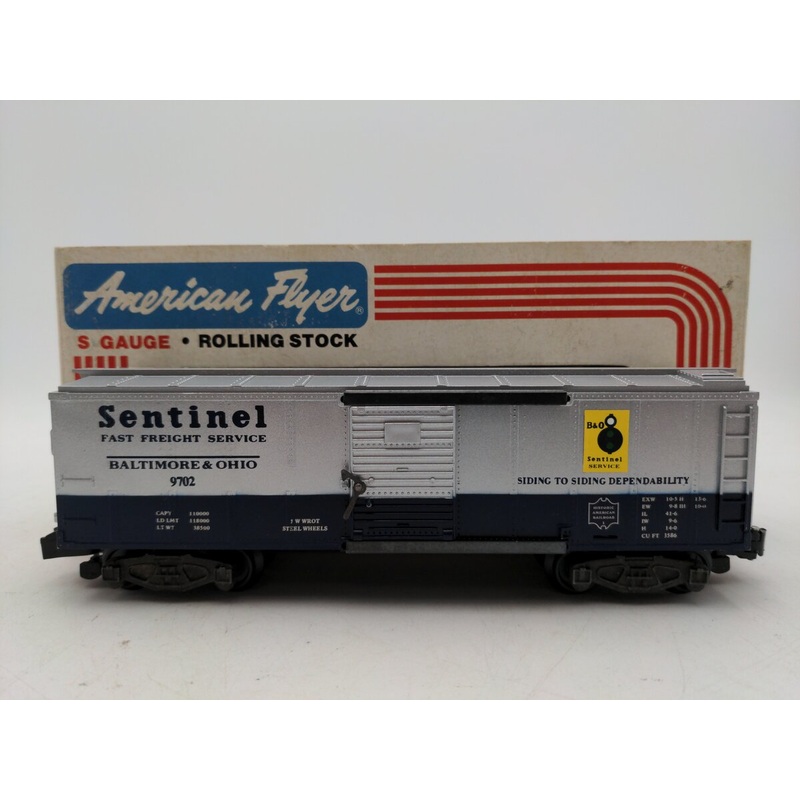 American Flyer 4-9702 S Gauge Baltimore & Ohio Sentinel Boxcar #9702 EX/Box