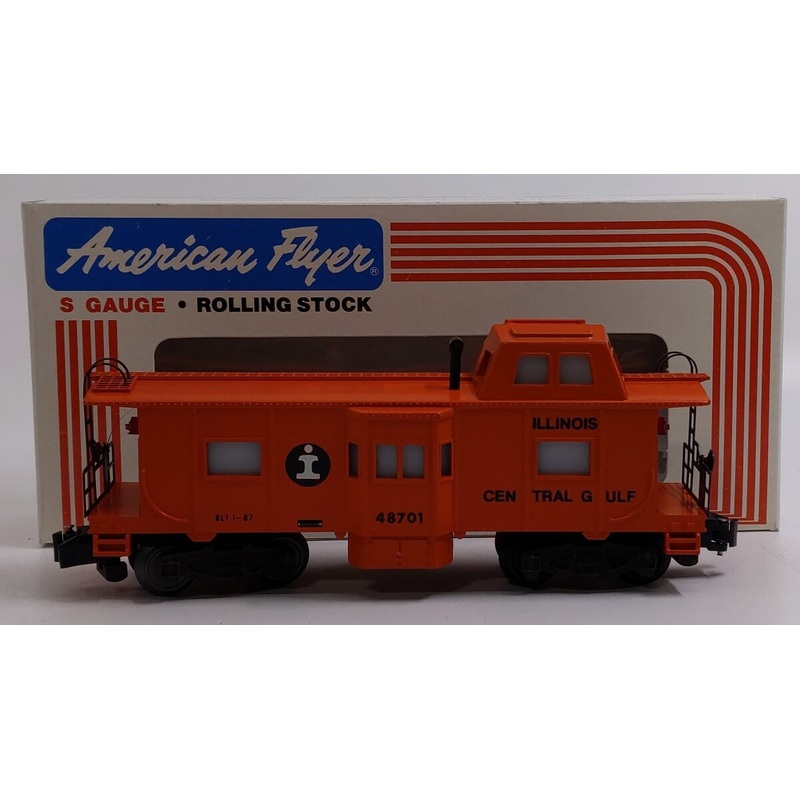American Flyer 6-48701 S Gauge Illinois Central Gulf Window Caboose LN/Box